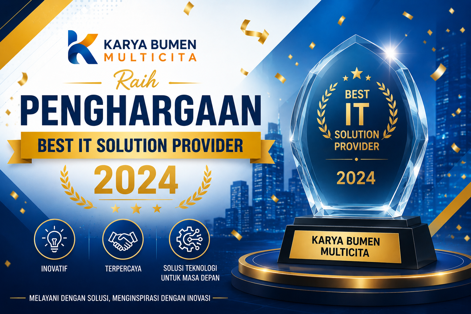 KBM Raih Penghargaan Best IT Solution Provider 2024