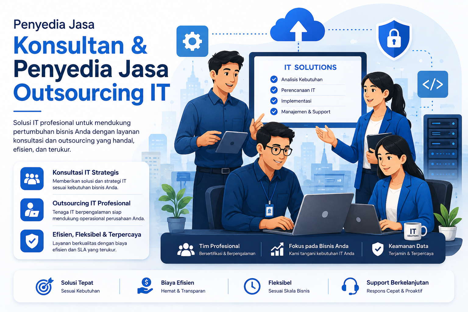 Konsultan & Penyedia Jasa Outsourcing IT